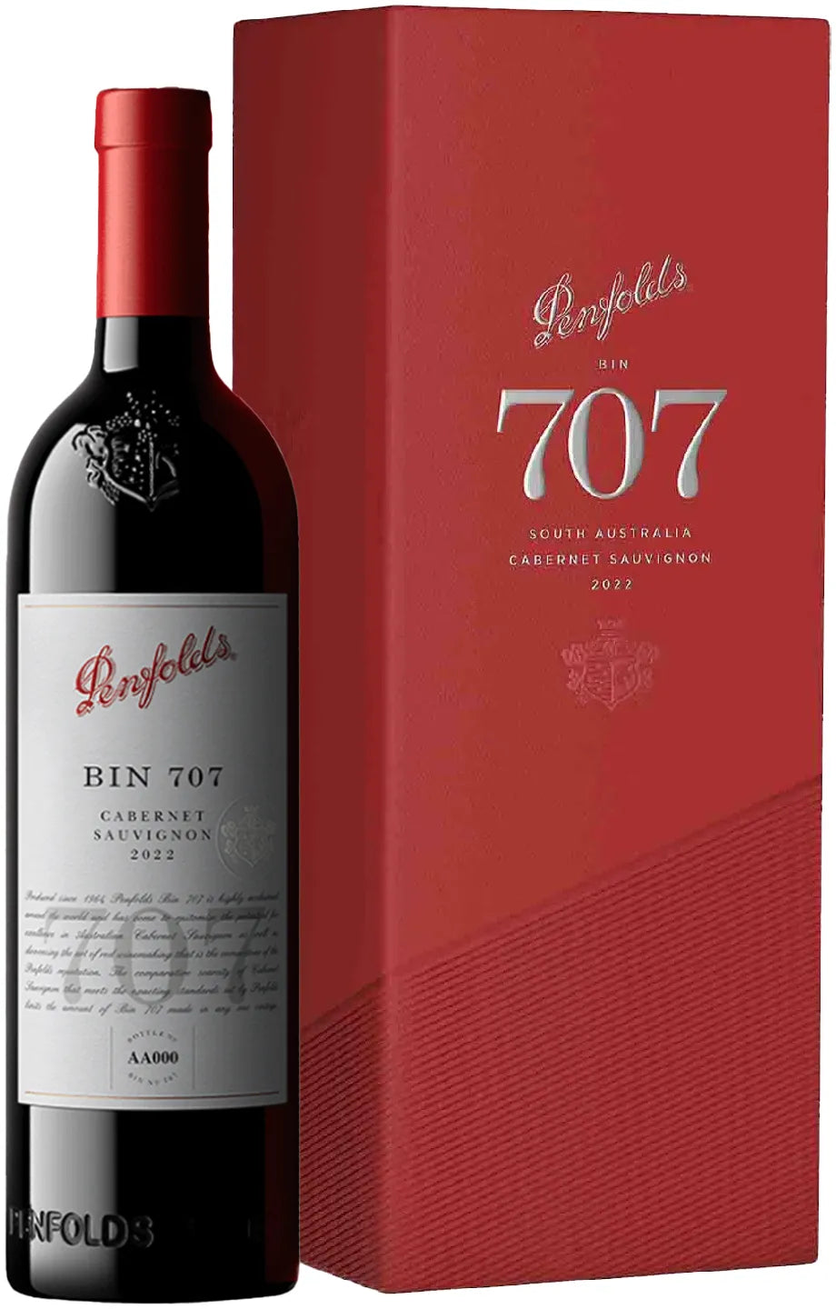 Penfolds Bin 707 Cabernet Sauvignon 2022 Gift Box 750ml-Wine-Penfolds-Afterpay-Alcohol-Delivery-Barrel-and-Batch-