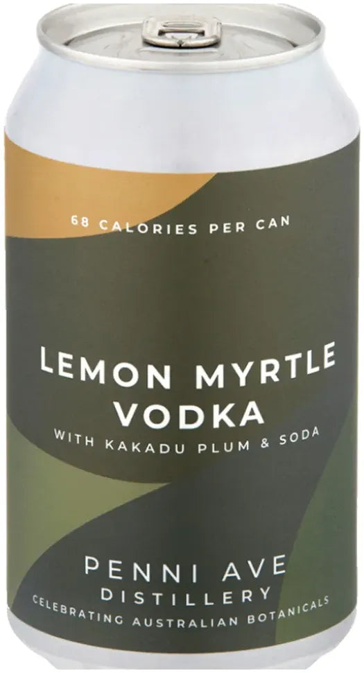 Penni Ave Distillery Lemon Myrtle Vodka with Kakadu Plum and Soda 355ml-Pre-Mixed Drinks-Penni Ave Distillery-Afterpay-Alcohol-Delivery-Barrel-and-Batch-