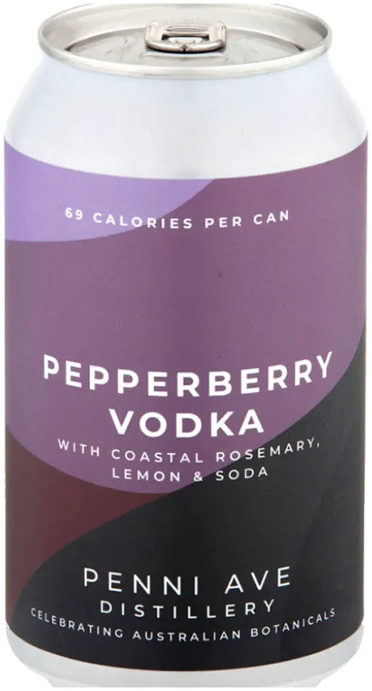 Penni Ave Distillery Pepperberry Vodka with Lemon and Soda 355ml-Pre-Mixed Drinks-Penni Ave Distillery-Afterpay-Alcohol-Delivery-Barrel-and-Batch-