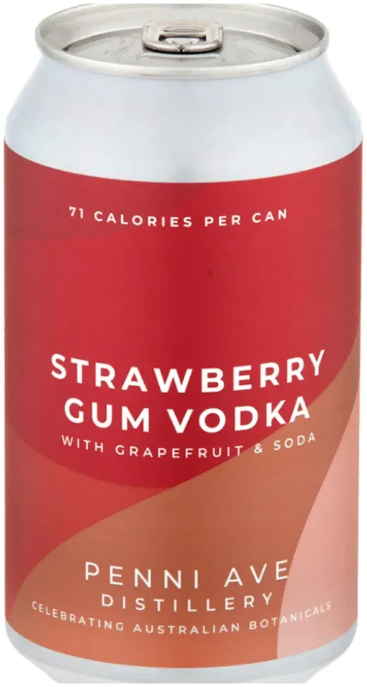 Penni Ave Distillery Strawberry Gum Vodka with Grapefruit, Soda 355ml-Pre-Mixed Drinks-Penni Ave Distillery-Afterpay-Alcohol-Delivery-Barrel-and-Batch-