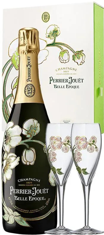 Perrier Jouet Belle Epoque Brut Twin 2015 Gift Pack-Wine-Perrier Jouet-Afterpay-Alcohol-Delivery-Barrel-and-Batch-