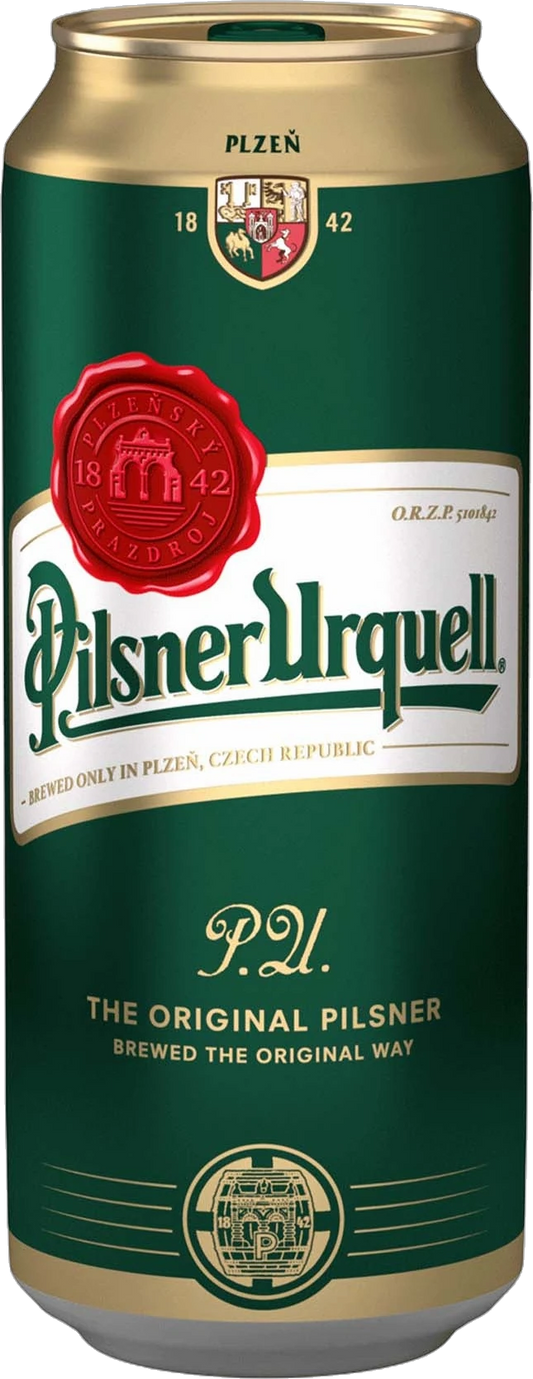 Pilsner Urquell Czech Pilsner 4.4% 24 Pack Cans 500ml | Barrel & Batch