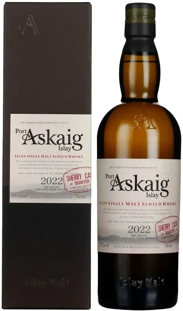 Port Askaig Islay Sherry Quarter Cask Dihaoine Edition + Gift Box 700ml-Spirits-Port Askaig-Afterpay-Alcohol-Delivery-Barrel-and-Batch-