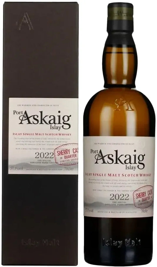Port Askaig Islay Sherry Quarter Cask Dihaoine Edition + Gift Box 700ml-Spirits-Port Askaig-Afterpay-Alcohol-Delivery-Barrel-and-Batch-