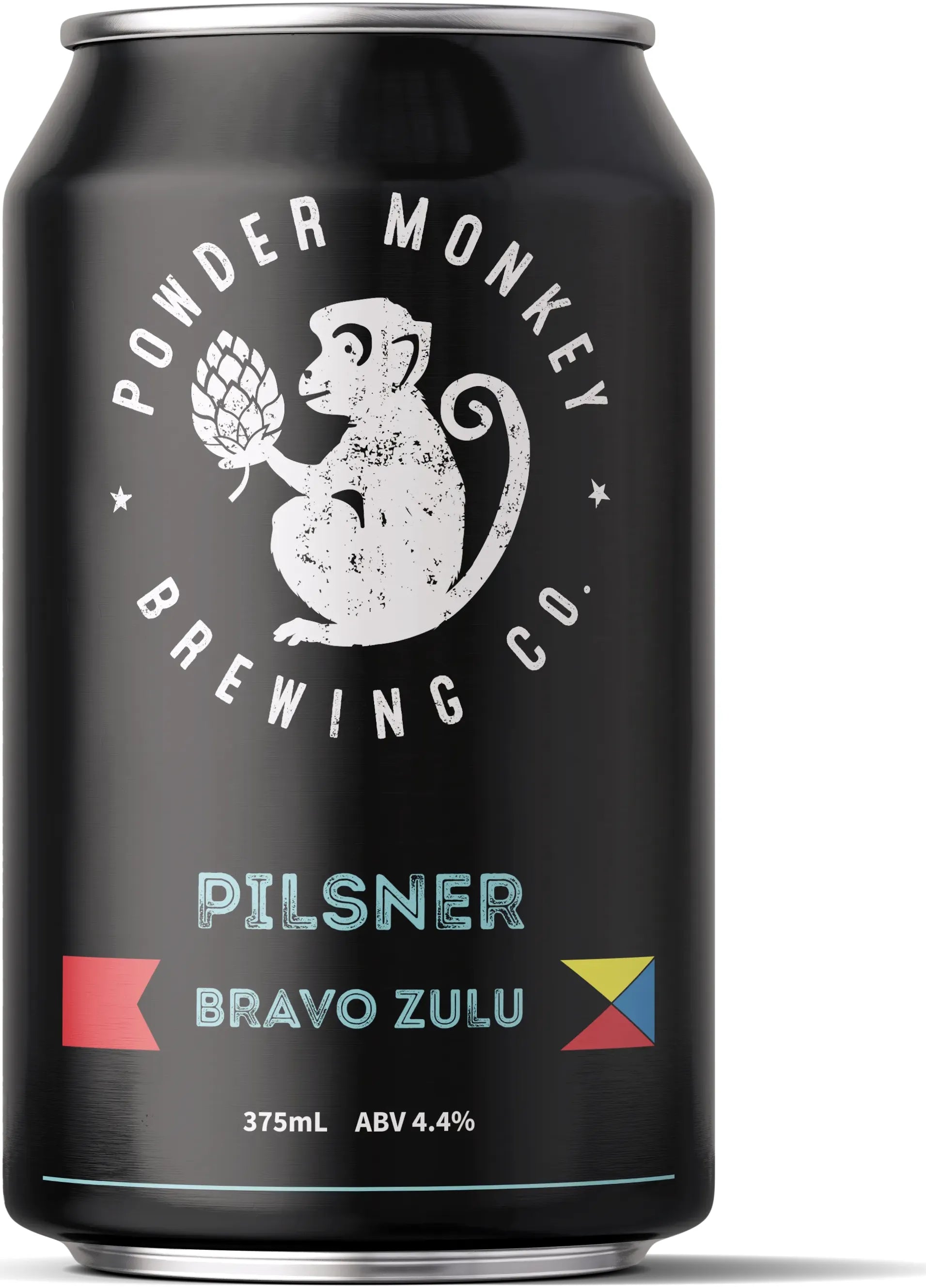 Powder Monkey Brewing Co Bravo Zulu Pilsner 4.4% 16 Pack Cans 375ml | Barrel & Batch