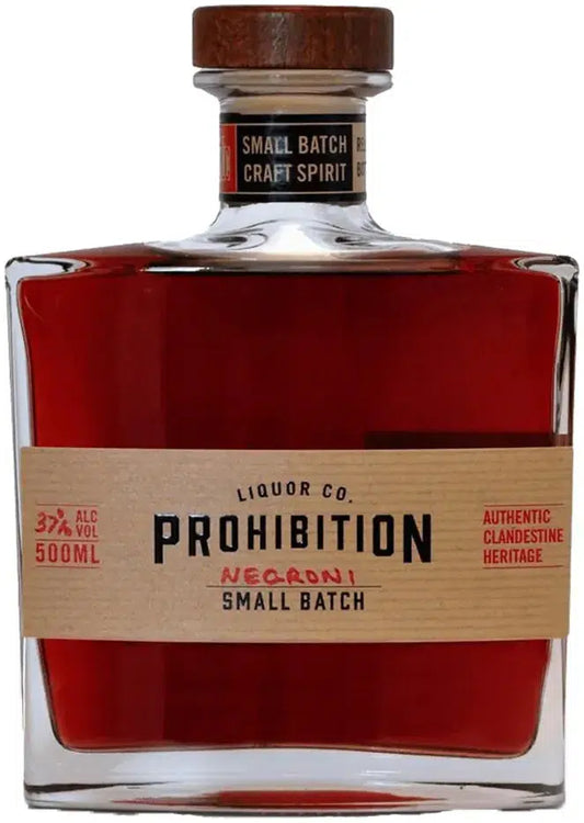 Prohibition Bathtub Cut Negroni Gin 500ml-Spirits-Prohibition-Afterpay-Alcohol-Delivery-Barrel-and-Batch-