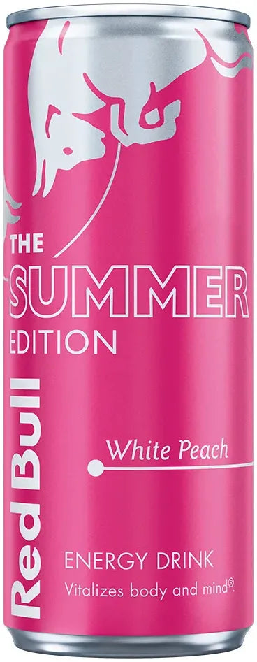 Red Bull Energy Drink Summer White Peach 12 Pack Cans 250ml | Barrel & Batch