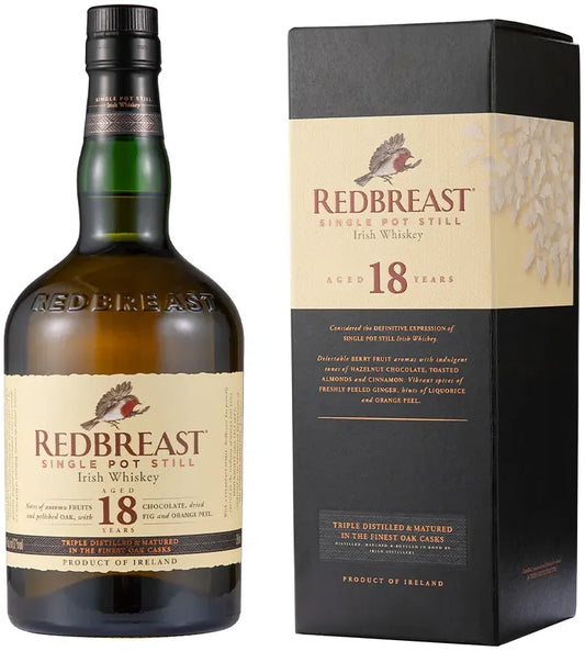 Redbreast 18 Years Old Single Pot Still Irish Whiskey 700ml-Spirits-Redbreast-Afterpay-Alcohol-Delivery-Barrel-and-Batch-