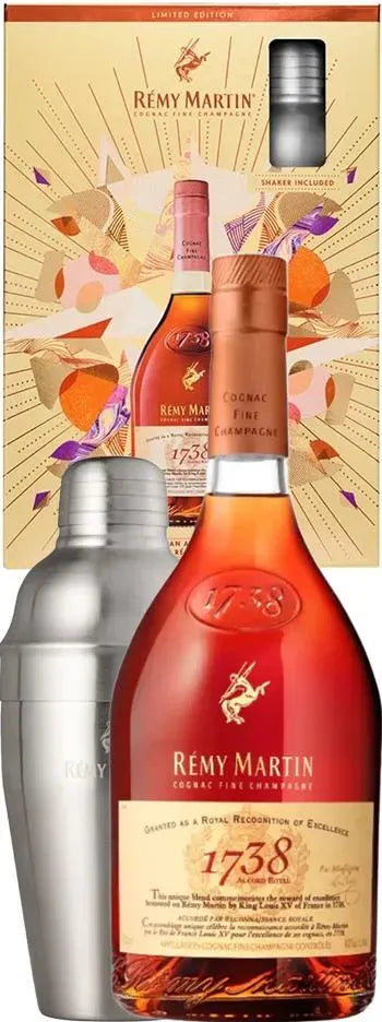 Buy Remy Martin 1738 Shaker Gift Pack 700ml Online at Barrel and Batch
