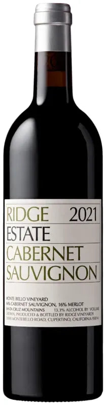 Ridge Vineyards Cabernet Sauvignon Santa Cruz 2021 750ml