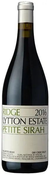 Ridge Vineyards Lytton Estate Petite Sirah Dry Creek Valley 2016 750ml | Barrel & Batch