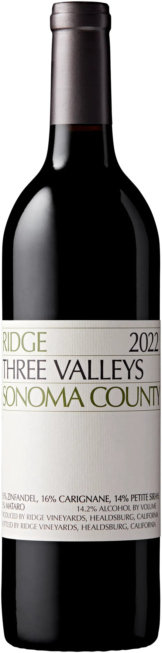 Ridge Vineyards Three Valleys Red 2022 750ml | Barrel & Batch