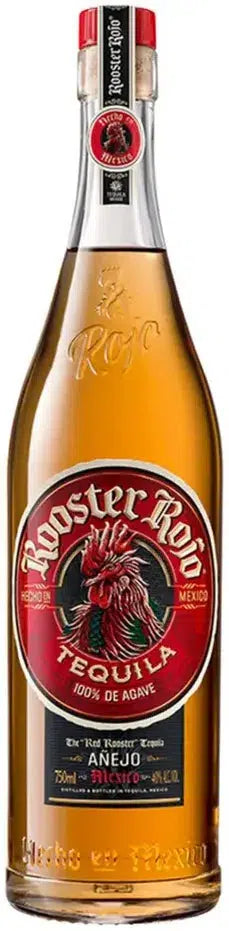Rooster Rojo Anejo Tequila 700ml-Spirits-Rooster Rojo-Afterpay-Alcohol-Delivery-Barrel-and-Batch-