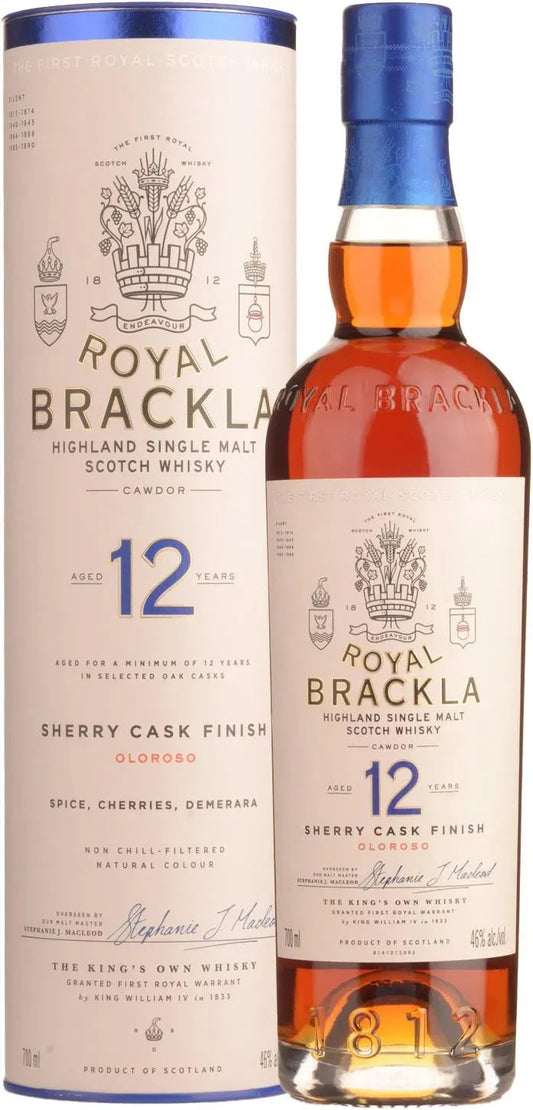 Royal Brackla 12 Year Old Single Malt Scotch Whisky 700ml-Spirits-Royal Brackla-Afterpay-Alcohol-Delivery-Barrel-and-Batch-