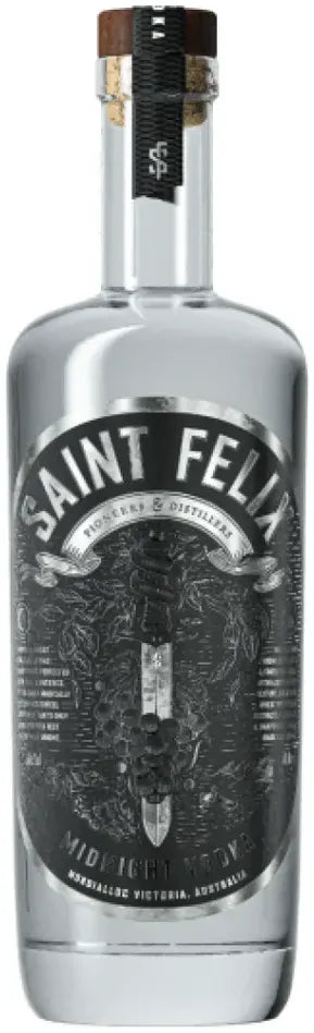 Saint Felix Distillery Midnight Vodka 700ml-Spirits-Saint Felix Distillery-Afterpay-Alcohol-Delivery-Barrel-and-Batch-