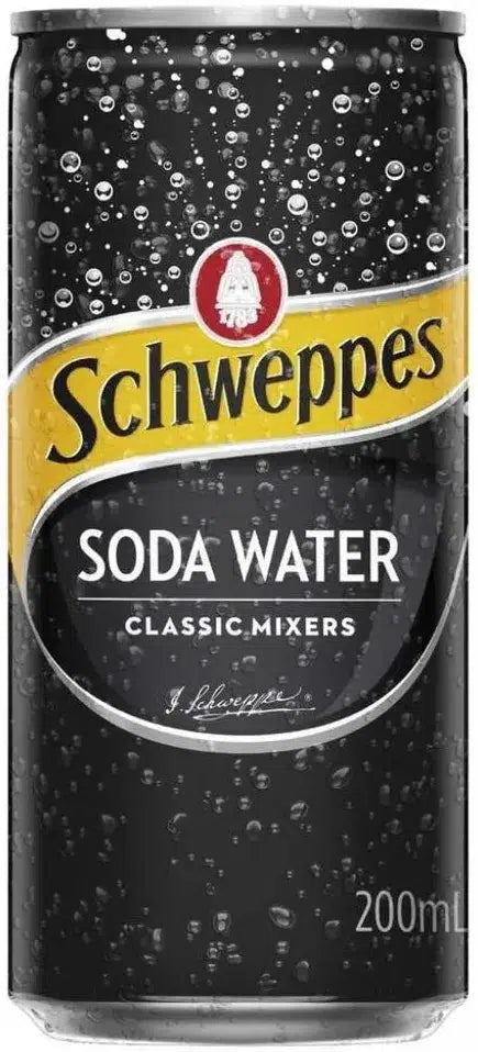 Schweppes Classic Mixer Soda Water 200ml-Non-Alcoholic-Schweppes-Afterpay-Alcohol-Delivery-Barrel-and-Batch-