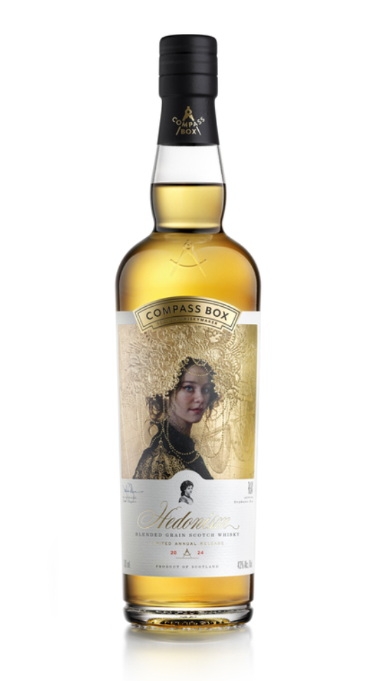 Compass Box Hedonism 2024 Limited Annual Release Blended Grain Scotch Whisky 700ml