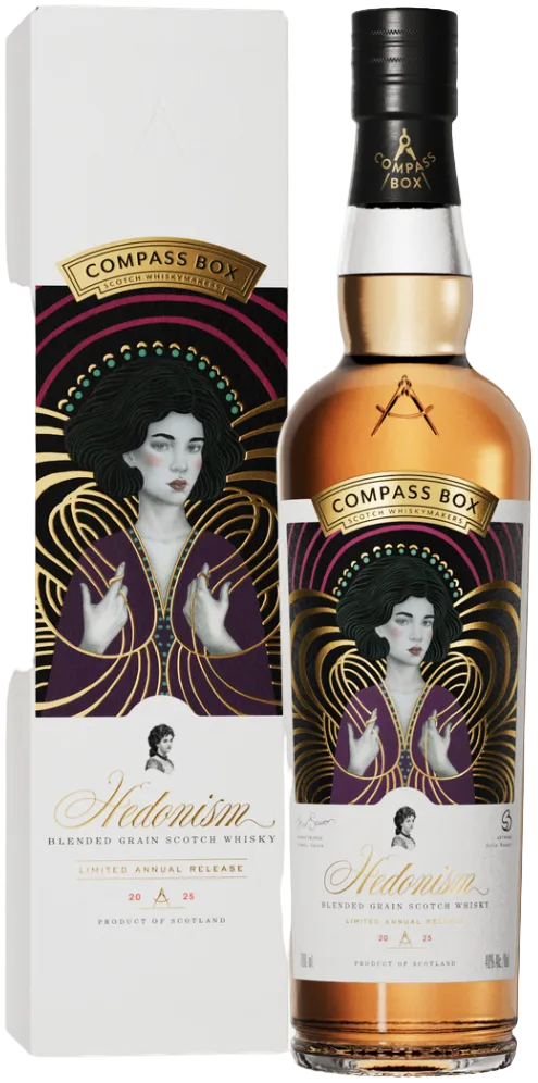 Compass Box Hedonism 2025 Limited Annual Release Blended Grain Scotch Whisky 700ml