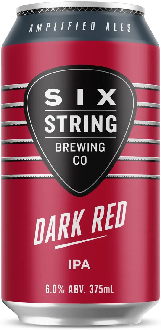 Six String Dark Red IPA 6% Cans 375ml | Barrel & Batch