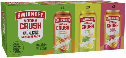 Smirnoff Crush Mixed Pack Cans 440ml | Barrel & Batch