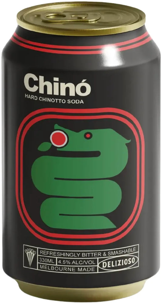 Sopra Chinò Hard Chinotto Soda 4.5% 24 Pack Cans 330ml | Barrel & Batch