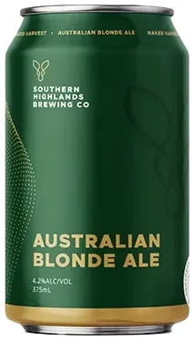 Southern Highlands Brewing Co Naked Harvest Australian Blonde Ale 4.2% 24 Pack Cans 375ml | Barrel & Batch