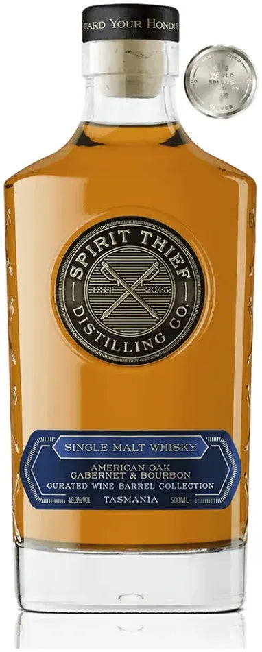 Spirit Thief American Oak Cabernet & Bourbon Cask Whisky 500ml-Spirits-Spirit Thief-Afterpay-Alcohol-Delivery-Barrel-and-Batch-