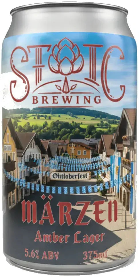 Stoic Brewing Marzen Amber Lager 5.6% Cans 375ml | Barrel & Batch