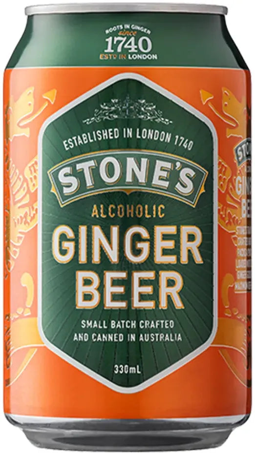 Stones Ginger Beer 330ml-Beer-Stones-Afterpay-Alcohol-Delivery-Barrel-and-Batch-