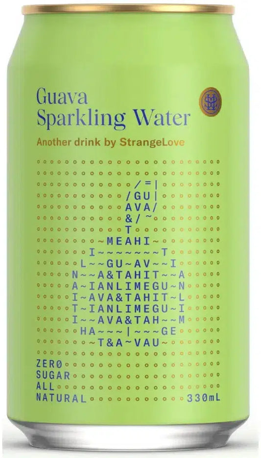 Strangelove Guava Sparkling Water 330ml-Non-Alcoholic-Strangelove-Afterpay-Alcohol-Delivery-Barrel-and-Batch-