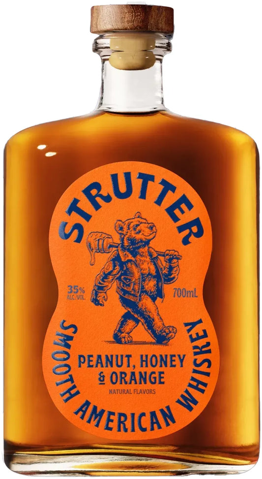 Strutter American Flavored Peanut Butter, Honey, Orange Whiskey 700ml | Barrel & Batch
