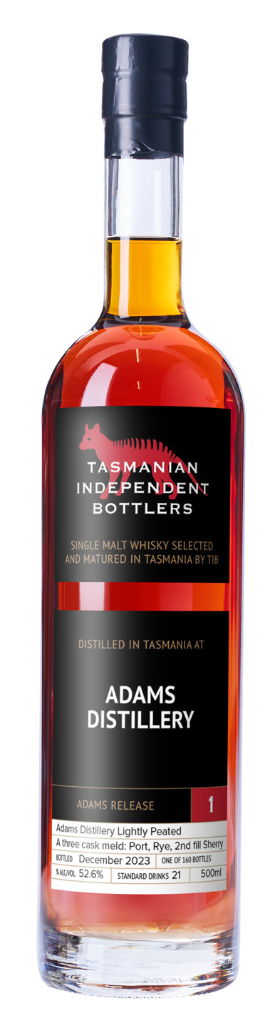 TIB Adams 1 Single Malt Whisky 500ml-Spirits-TIB-Premium Wine & Spirits-Barrel & Batch Online Liquor