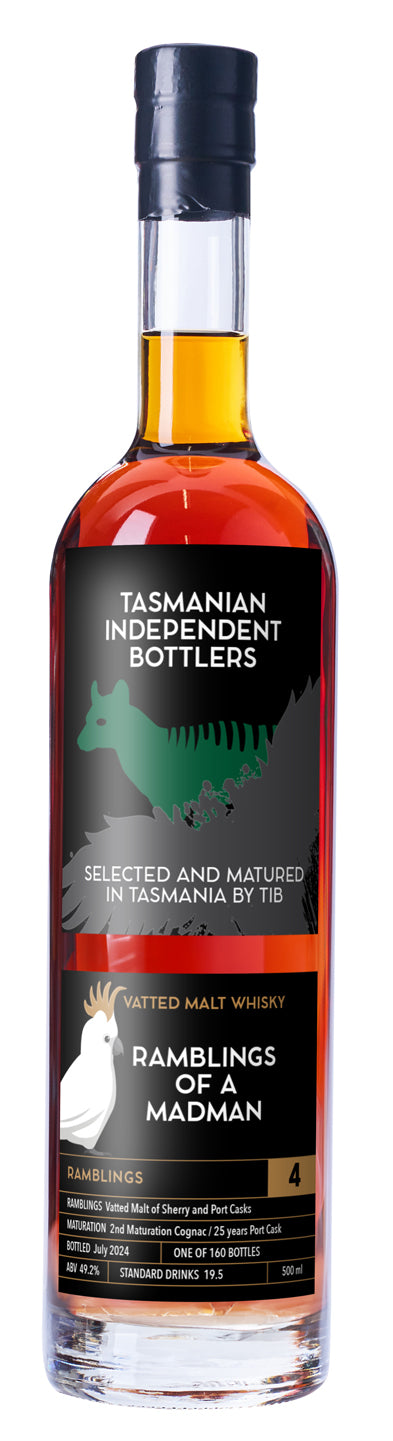 TIB Ramblings Of A Madman 4 Single Malt Whisky500ml-Spirits-TIB-Premium Wine & Spirits-Barrel & Batch Online Liquor