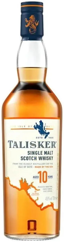 Talisker 10 Year Old Single Malt Scotch Whisky 750ml-Spirits-Talisker-Afterpay-Alcohol-Delivery-Barrel-and-Batch-