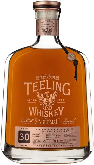 Teeling 30 Year Old Vintage Reserve Single Malt Irish Whiskey 700ml-Spirits-Teeling-Afterpay-Alcohol-Delivery-Barrel-and-Batch-