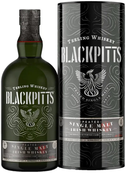 Teeling Blackpitts Peated Irish Whiskey 700ml-Spirits-Teeling-Afterpay-Alcohol-Delivery-Barrel-and-Batch-