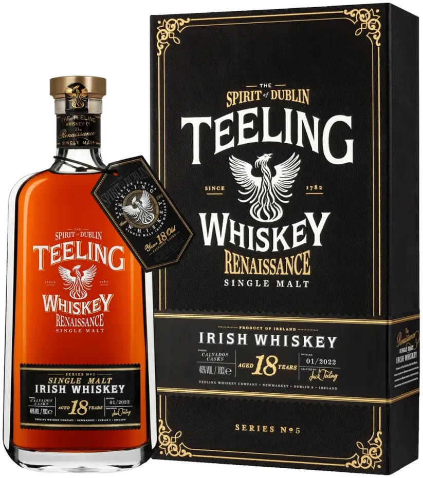 Teeling Renaissance 18 Year Old Series No.5 Whiskey 700ml-Spirits-Teeling-Afterpay-Alcohol-Delivery-Barrel-and-Batch-