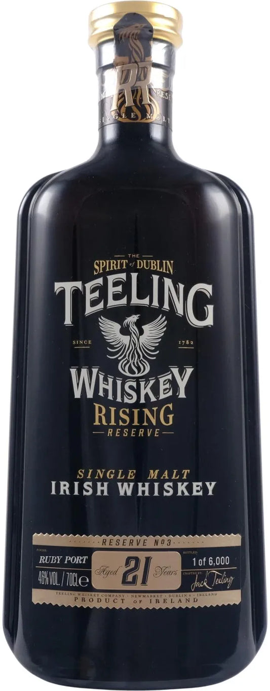 Teeling Rising Reserve 21 Year Old Single Malt Irish Whiskey 700ml