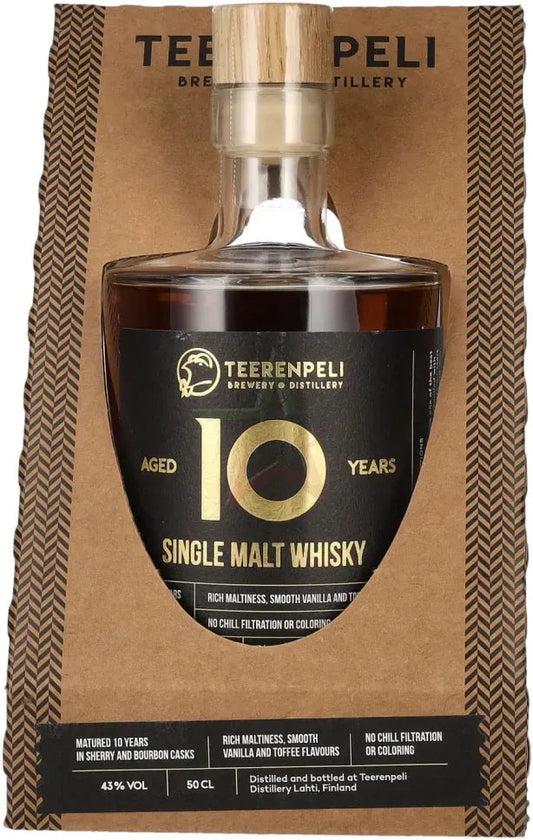 Teerenpeli 10 Year Old Single Malt Finnish Whisky 500ml-Spirits-Teerenpeli-Afterpay-Alcohol-Delivery-Barrel-and-Batch-