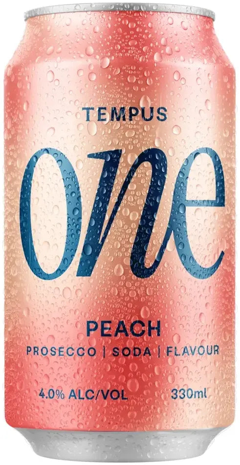 Tempus One Peach 330ml-Pre-Mixed Drinks-Tempus One-Afterpay-Alcohol-Delivery-Barrel-and-Batch-