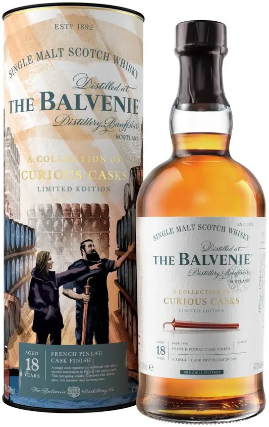 The Balvenie 18 French Pineau Cask Single Malt Whisky 700ml-Spirits-The Balvenie-Afterpay-Alcohol-Delivery-Barrel-and-Batch-