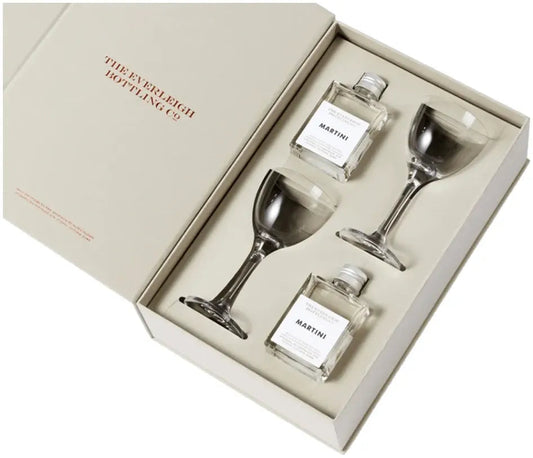 The Everleigh Bottling Co Two Of A Kind Martini & Glasses Gift Pack 85ml-Spirits-The Everleigh Bottling Co-Afterpay-Alcohol-Delivery-Barrel-and-Batch-