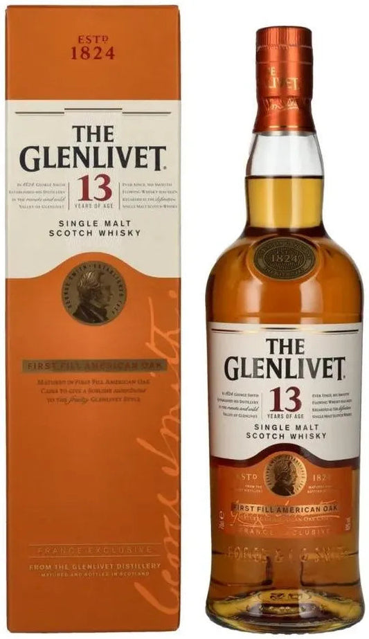 The Glenlivet 13 Year Old Single Malt Scotch Whisky 700ml-Spirits-The Glenlivet-Afterpay-Alcohol-Delivery-Barrel-and-Batch-