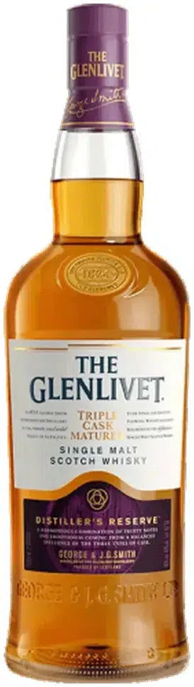 The Glenlivet Triple Cask Distiller Reserve Malt Scotch Whisky 1L-Spirits-The Glenlivet-Afterpay-Alcohol-Delivery-Barrel-and-Batch-