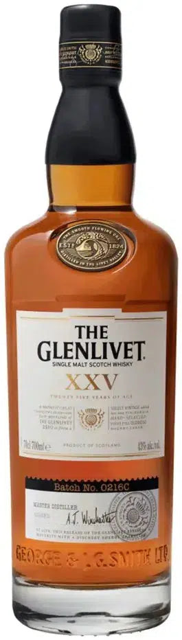 The Glenlivet XXV 25 Year Old Single Malt Scotch Whisky 700ml-Spirits-The Glenlivet-Afterpay-Alcohol-Delivery-Barrel-and-Batch-