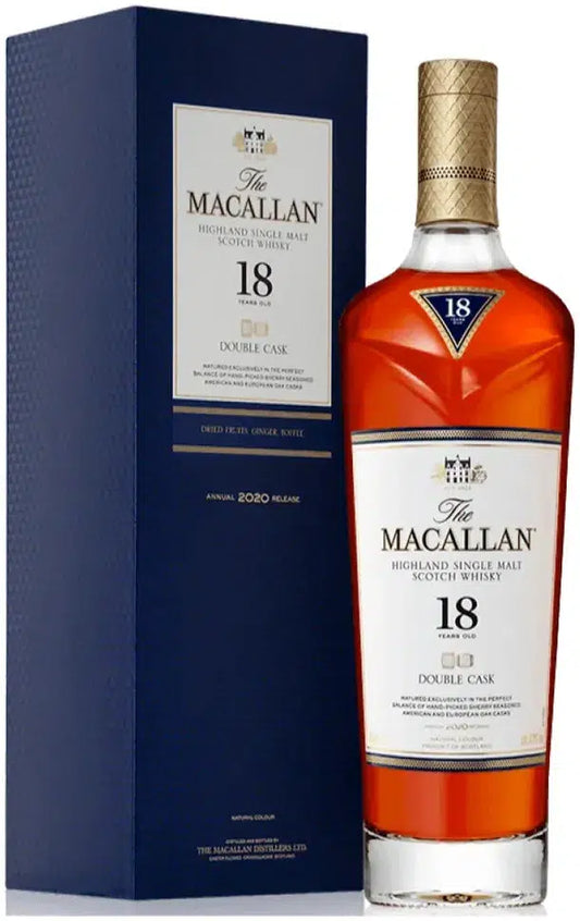 The Macallan 18 Year Old Double Cask Scotch Whisky 700ml-Spirits-The Macallan-Afterpay-Alcohol-Delivery-Barrel-and-Batch-