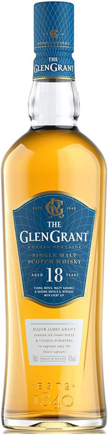 The Glen Grant 18 Year Old Single Malt Scotch Whisky 700ml