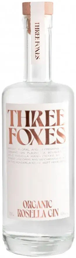Three Foxes Organic Rosella Gin 700ml-Spirits-Three Foxes-Afterpay-Alcohol-Delivery-Barrel-and-Batch-