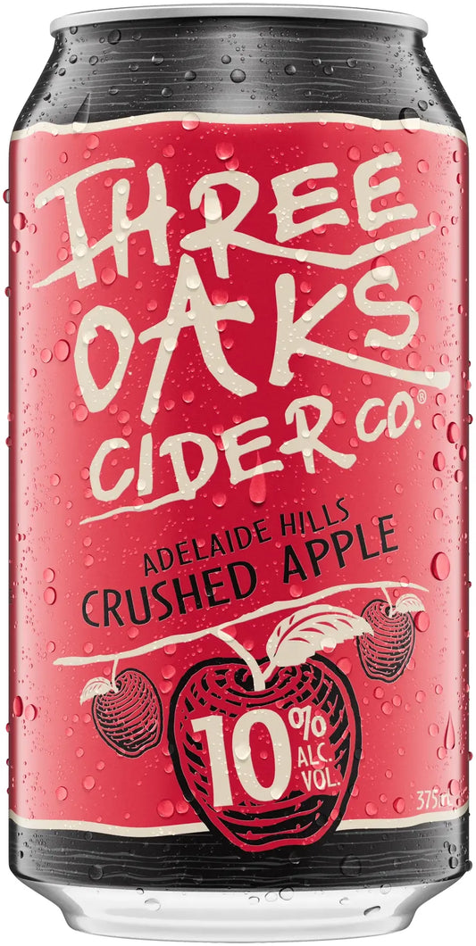Three Oaks Cider Crushed Apple 10% 30 Pack Cans 375ml | Barrel & Batch