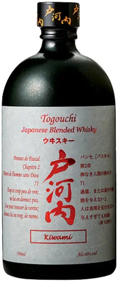 Togouchi Kiwami Blended Japanese Whisky 700ml-Spirits-Togouchi-Afterpay-Alcohol-Delivery-Barrel-and-Batch-